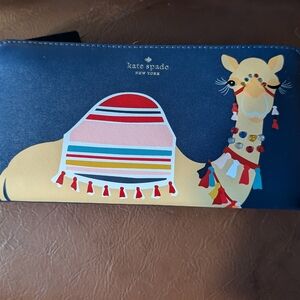 Kate Spade Blue Camel Wallet
